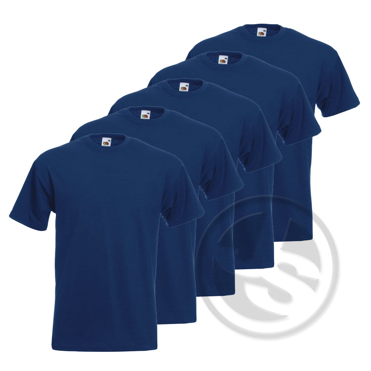 T-Shirt 5-Pack - Marineblauw
