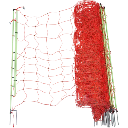 Schrikdraadnet Plus-Min, Dubbele pin, 50 x 1,20 m (L x H)