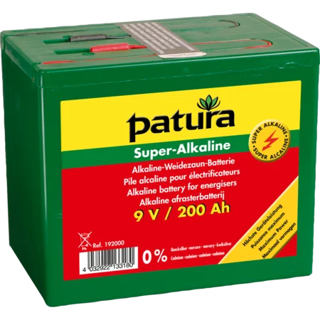 Super alkaline batterij, 9 V / 200 Ah