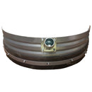 Mestschuif halfrond zwaar met canvas 64cm