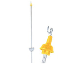 Rantsoenpaal ovaal veerstaal met krulisolator 25st