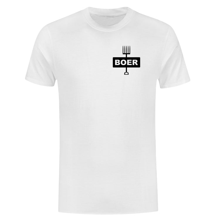 T-shirt "Boer" 2 Wit Klein