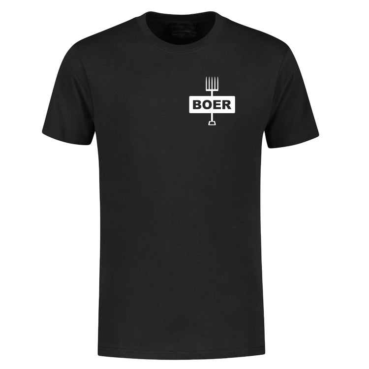 T-shirt "Boer" 2 Zwart Klein