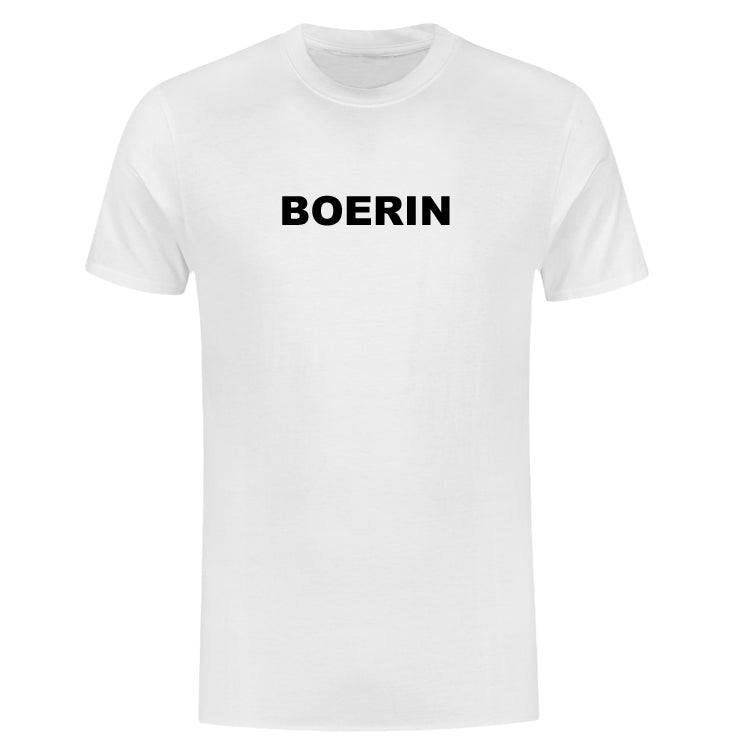 T-shirt "BOERIN" Wit