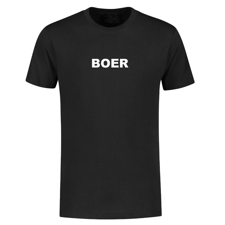 T-shirt "BOER" Zwart