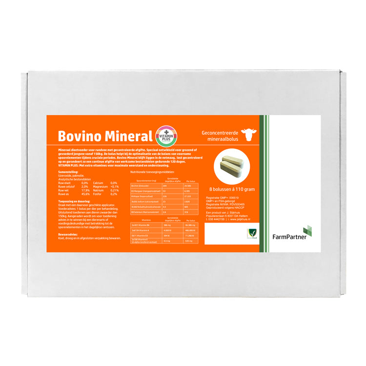 Bovino Mineral Mineraalbolus voor jongvee 8st