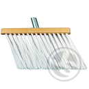 Gootbezem Schuin Nylon Wit 28cm