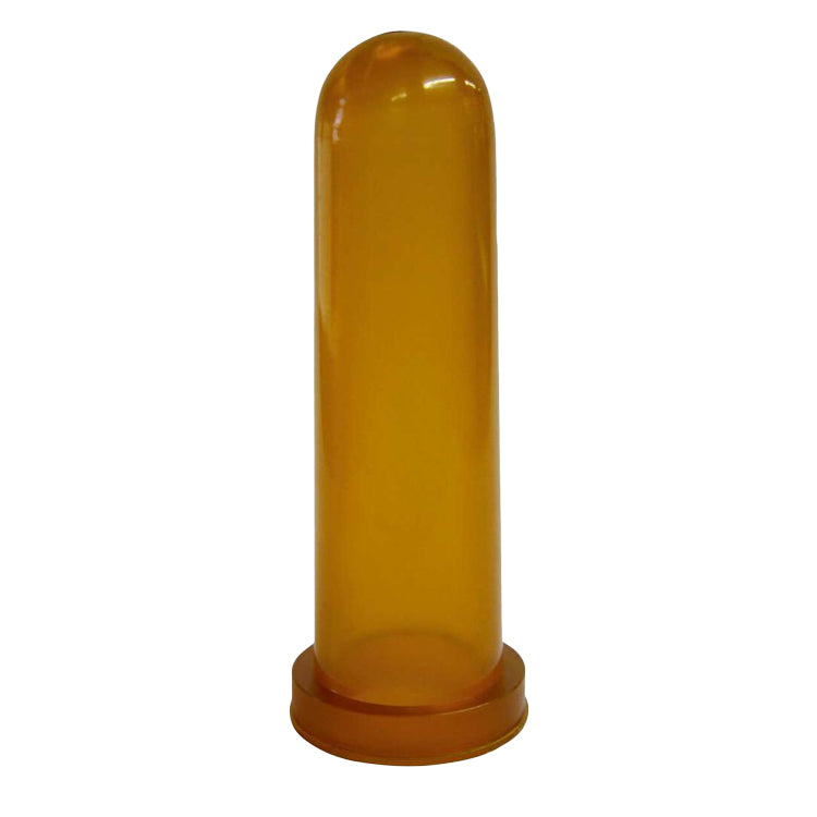 Kalverspeen rubber honing-transparant 10cm 5st