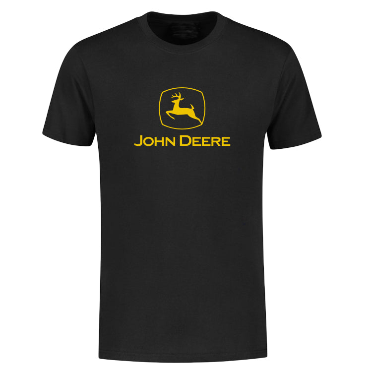 John Deere T-shirt Zwart Groot