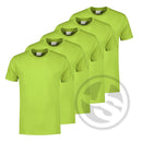 5 x T-shirt Limegroen Large