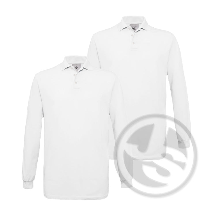 Poloshirt Lange Mouw 2-Pack - Wit