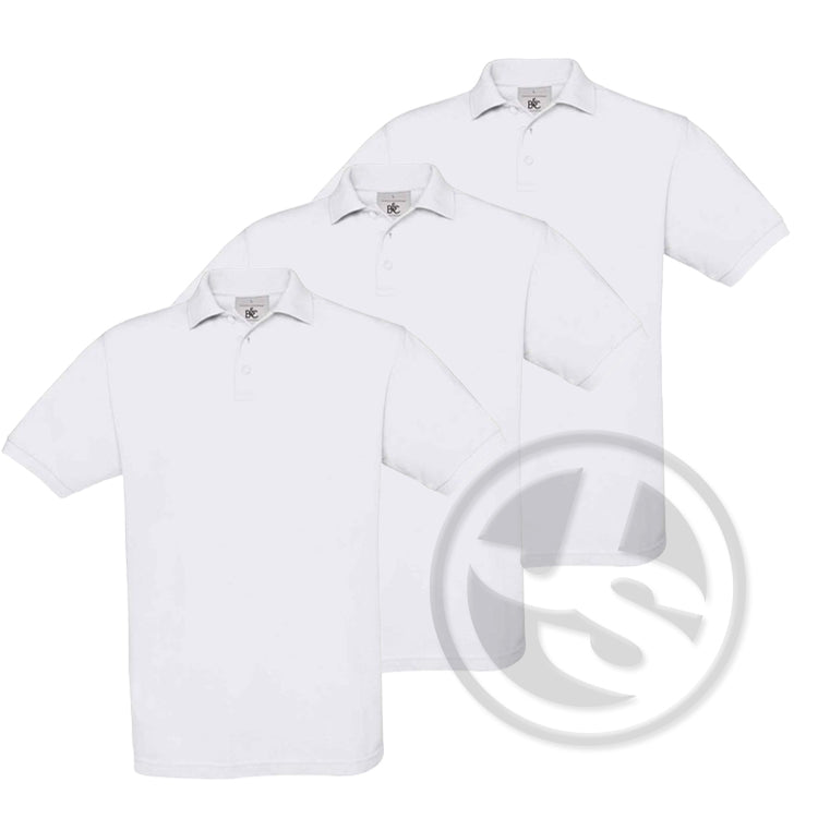 Poloshirt 3-Pack - Wit