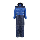 Doorwerk-/ winteroverall marine/korenblauw